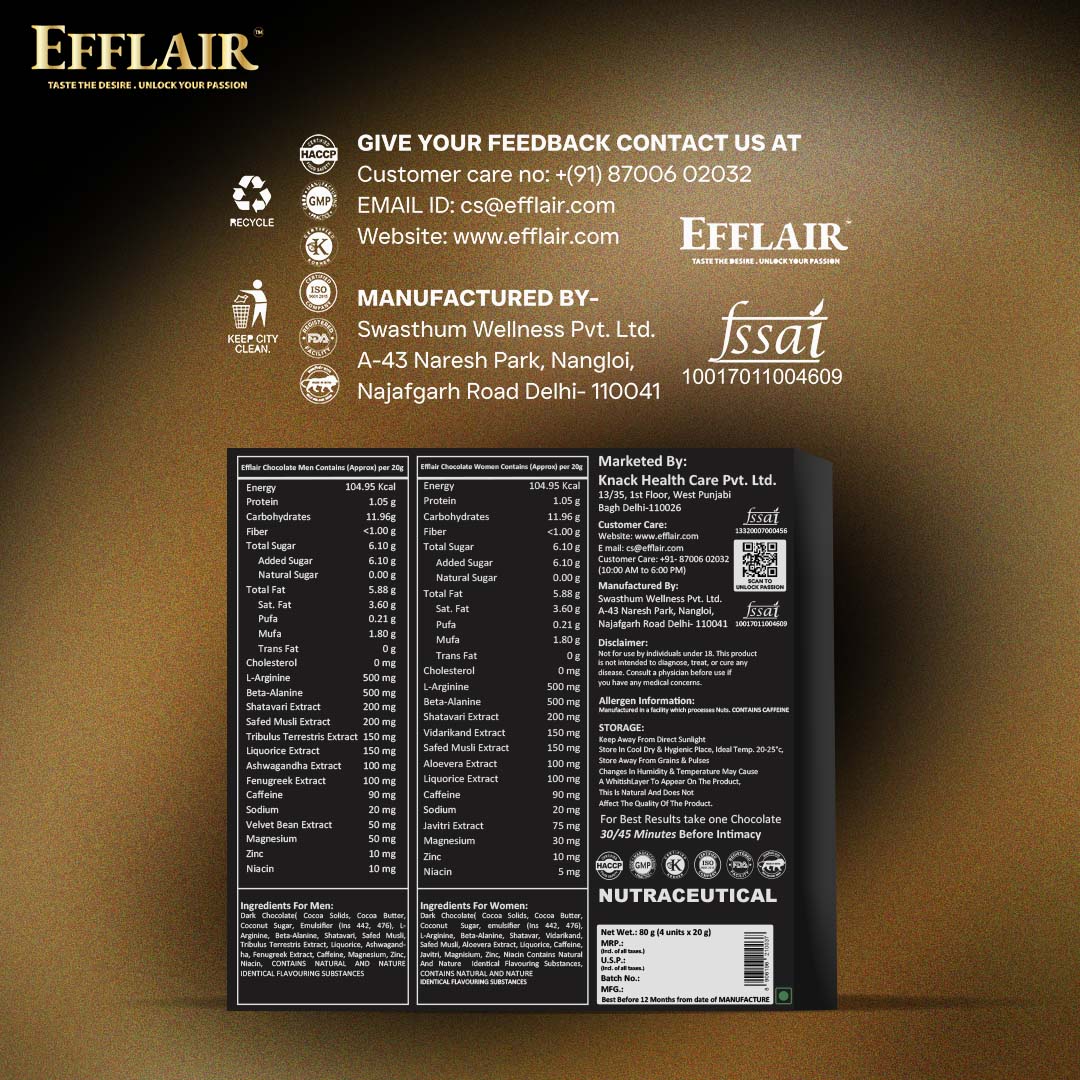 Efflair Couples Wellness Chocolate