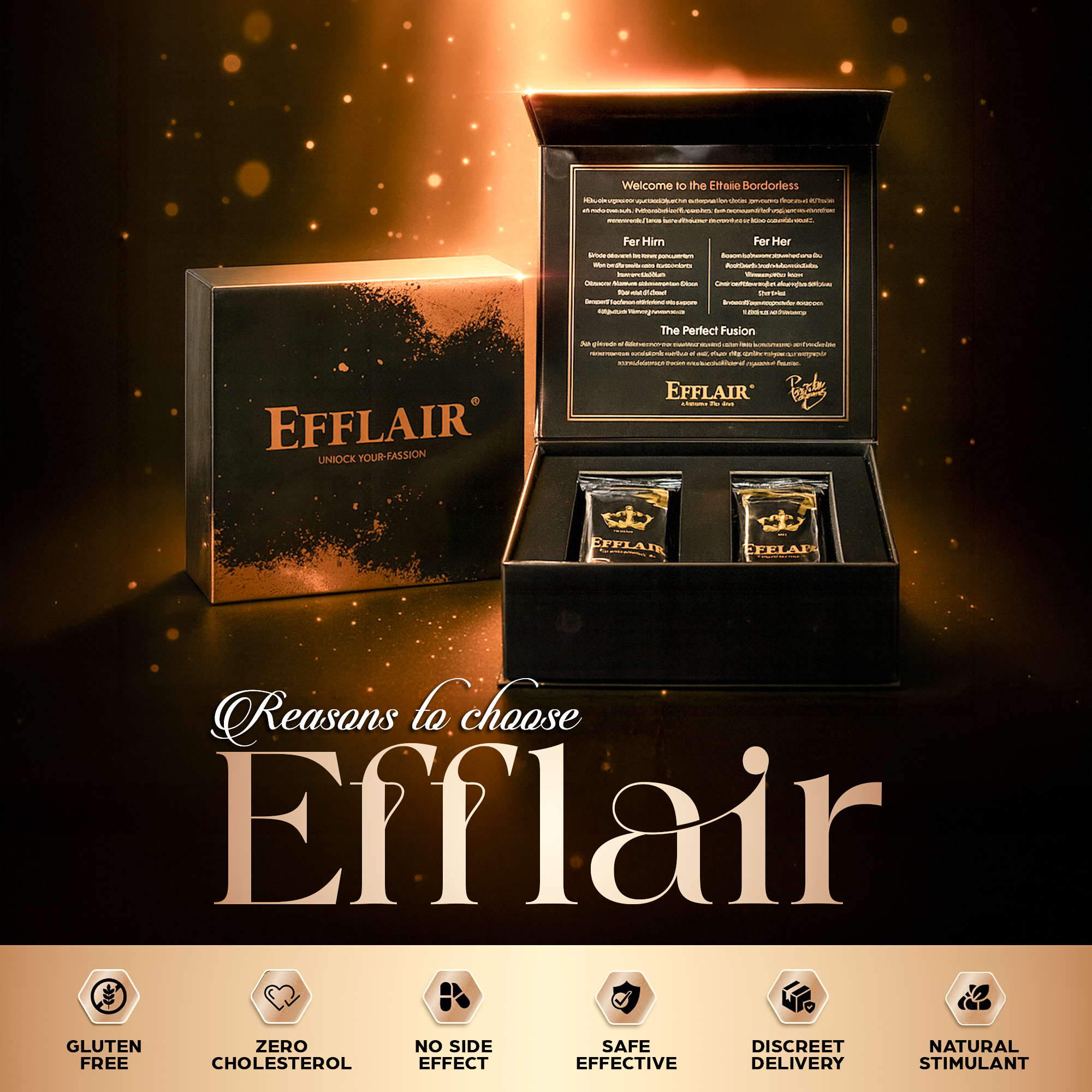 Efflair Couples Wellness Chocolate (Pack of 4)